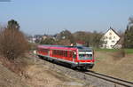 629 004-2 als RB 22713 (Friedrichshafen Stadt-Lindau Hbf) bei Enzisweiler 30.3.19