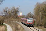 629 006-7 als RB 22721 (Friedrichshafen Stadt-Lindau Hbf) bei Eriskirch 30.3.19