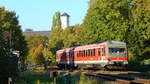 628 702 verlässt Mitte September den Lindauer Hbf als RB nach Friedrichshafen Hafen 