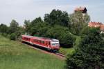 628 628 mit RB 27087 bei Mhldorf (25.05.2007)