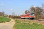 Am 31.03.2019 erreicht 628 251 als RE Crailsheim-Heilbronn gleich den Bft Öhringen-Cappel.