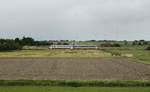 Kurz nach der Abfahrt in Dagebüll Mole wurde der VT 71 der NEG am 05.07.2019 auf seinem Weg nach Niebüll aufgenommen