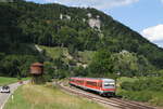 628 698-2 und 628 518-2 als RE 22318 (Ulm Hbf-Donaueschingen) in Hausen im Tal 4.8.19