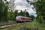 628 518 mit 628 905 als Bodensee-Rad Express nach Ulm HBf am 22.06.19 bei der durchfahrt in Altshausen