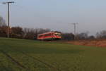 628 253 als RE  Hohenloheexpress  Crailsheim-Heilbronn am 03.03.2013 bei Öhringen-Eckartsweiler. 