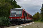 628 472 Anfang Oktober 2019 in Niedaltdorf als RB77 nach Dillingen(Saar)