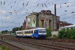 Einer der letzten 628er der EVB 628 150 fährt in Verden aus auf den Weg nach Rotenburg.