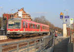 628 591 als RB Hessental-Öhringen am 09.03.2012 in Neuenstein.