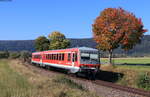 628 656-0 als RE 3247 (Donaueschingen-Ulm Hbf) bei Nendingen 9.10.21