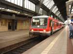 628 279-2 steht als RB 88412 nach Neustadt Weinstrae auf Gleis 1 im Karlsruhe HBf.9.8.07
