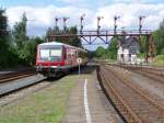 18.08.07, 928 564-4 verlsst grade als RB den Bahnhof Bad Harzburg auf dem Weg nach Braunschweig Hbf.