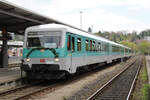 DB 628 436  Anna  und 628 486  Maria  sind am 01.05.2022 im Rahmen ihrer Abschiedsfahrt bei DB Regio in Baden-Württemberg von Ulm nach Triberg unterwegs.