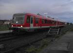 Der 628 589-4 wartet in Pfarrkirchen auf ausfart in richtung Passau am 29.09.2007