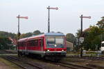 628 693 erreicht am Abend den Bahnhof Lauterbourg.

Lauterbourg 02.10.2023