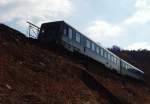 Baureihe 628.4 (mint-wei) der DB Regio AG als RB 22432 auf der Fahrt von Gieen nach Koblenz Hbf auf der Lahntalbahn unweit von Weilburg.