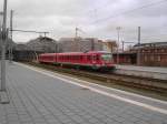 628 200-1 verlsst am 20.12.08 als RB 21819 Lbeck Hbf - Lneburg den Lbecker Hbf Richtung Lbeck Flughafen.