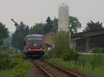 Der 628 639 am 01.05.2009 bei der Einfahrt aus Bad Birnbach.