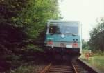 628 522 am 20.8.95 in Jgersburg, im Rahmen einer Sonderfahrt von Blieskastel und Jgersburg nach Lauterecken.