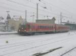 Hier 928 641, beim rangieren am 27.1.2010 in Angermnde.