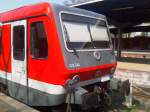 628 544 fhrt am 24.04.2010 gerade in Richtung Braunschweig (Nchster Halt: Vienenburg) in Bad Harzburg an, als dieses Foto entstand.