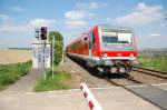 628 499-5 zwischen Holzheim und Kapellen am 23.5.2010 das Ziel dieser Fahrt ist Horrem an der Strecken Zwischen Kln und Aachen.