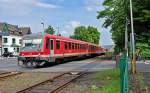 628 673, RE12 Eifel-Mosel-Express, am Bahnbergang kurz vor dem Bf Mechernich (weiter nach Trier) - 09.06.2010