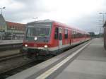 Hier 628 424 als RB 34945 von Mnchberg nach Hof Hbf., bei der Einfahrt am 18.8.2010 in Hof Hbf.