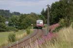 628 418 als RB 34276 Bad-Steben-Hof am 01.08.2010 bei Hlle.