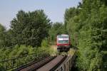 628 417 als RB 32319 nach Neufahrn (Ndb)am 24.06.2010 in Bogen.