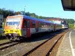 VT 628.4 der Taunus Bahn (HLB) steht in Betzdorf/Sieg am 27.09.2007.