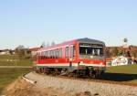 928 239 durchfhrt gerade den Ort Bodelsberg der an der Auerfernbahn KBS 976 liegt.