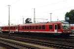 628 699-1/928 699 8 mit RB 28085 Cottbus-Spremberg auf Bahnhof Cottbus am 20-7-2005.