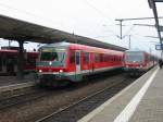 628-472 wartet auf seine Abfahrt nach Monsheim und daneben 628-592 wartet auf seine Abfahrt nach Ludwigshafen Hbf.