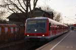 628 038 als RB 47 nach Solingen Mitte in Dsseldorf-Eller am 24.03.2011