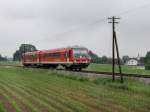 Der 628 574 als RB nach Mhldorf am 28.05.2011 unterwegs bei Massing.