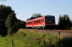 628 337-8 als RB 22851 (Aulendorf-Hergatz) bei Schwarzenberg 10.8.11