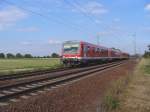 628 655 und 628 414 fahren als RB Ludwigshafen BASF Nord - Kaiserslautern am 31.08.2011 bei Haloch in richtung Neustadt (Weinstrae)