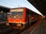 Auf meiner Fototour,am 01.Oktober 2011,nach Berlin nutzte ich den drei Mintigen Aufenthalt in Neubrandenburg,um den 628 684 zufotografieren,der an diesem Tag den RE 13053 Stralsund-Neustrelitz fuhr.