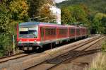 928 673 RB von Kln nach Trier beim Passieren des Bf Satzvey/Eifel - 23.09.2011