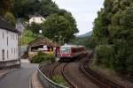 Die Rckleistung der Garnitur von Bild 558969 (DB 928/628 490 + CFL 628/928 506) erfolgte als RB12844 nach Trier Hbf, hier beim Halt in St. Thomas. (14.09.2010) 