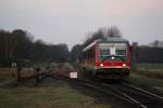 628 549 am 10.12.11 mit einer Rb von Buchholz nach Hannover bei Jettebruch.