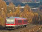 Am 16.11.2012 verlt RE 17 nach Warburg den Bahnhof Arnsberg.