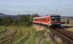 Sdlich von Mayen rollte am 10.8.2011 629 301 seinem Ziel Kaisersesch entgegen.