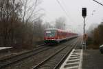 Am nebeligen 19.11.12 kam eine Dreifach-Traktion 628 nach Mnchen Hbf durch Poing gefahren.