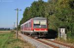 628 424 als RB59737 am 19.08.2012 an der ehemaligen Anschlussstelle bei Mallersdorf