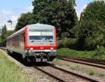 928 548 kurz vor der Einfahrt in Lindau Hbf (aus Friedrichshafen kommend).