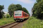 628 525 als RB 10277 (Bocholt - Wesel) bei Bocholt am 08.06.13