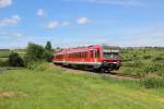 628 412-9 als RB 28433 (Grnstadt - Neustadt (Weinstr) Hbf) bei Herxheim am Berg am 16.06.13