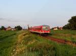 Der 628 574 als RB nach Bad Birnbach am 12.07.2013 unterwegs bei Luderbach.