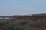 Ein 628 auf der Mngstener Brcke bei Solingen Schaberg am 26.03.13.